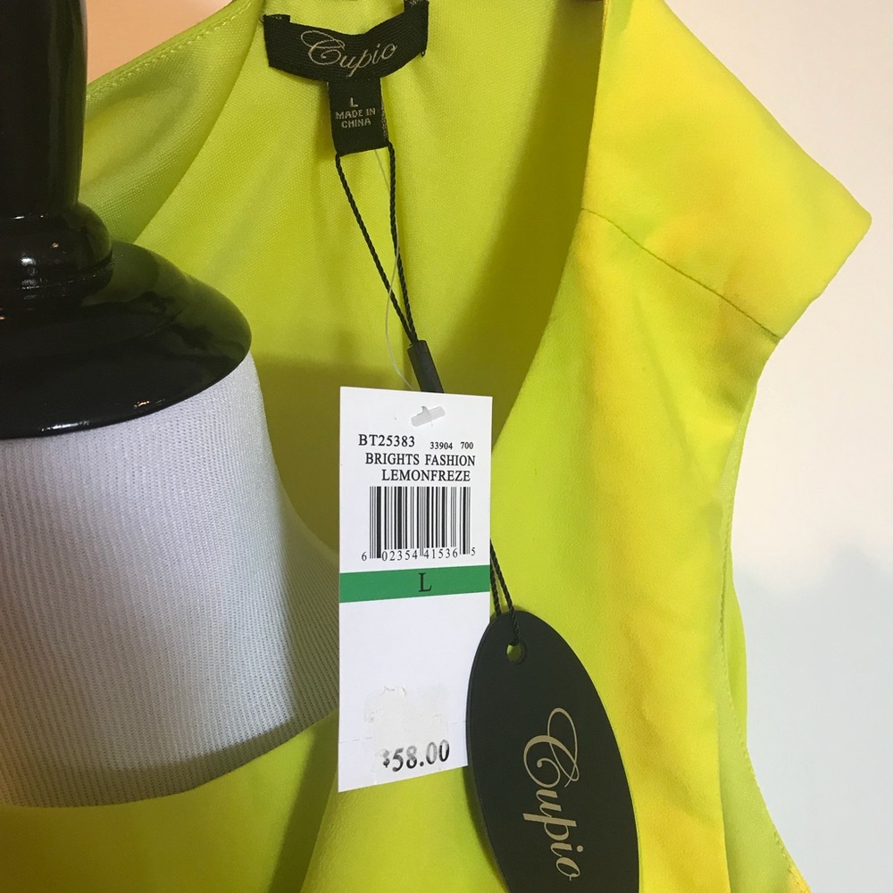 Cupio Lemonfreeze Sleeveless Sheath Dress NWT - Picture 3 of 5